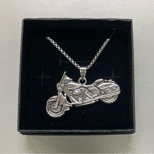 🆕 New Men’s Motorcycle Pendant Chain/Necklace